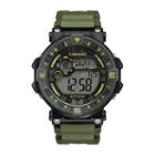 Head Unisex Green Strap Watch-he-109-01