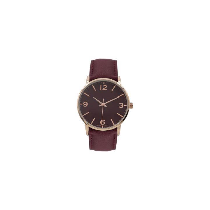 Geneva Platinum Womens Red Strap Watch-15180