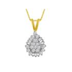 Womens 1/4 Ct. T.w. Diamond 10k Gold Pendant Necklace