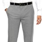 Men's Jf J. Ferrar Black White Chevron Flat-front Slim Fit Pants