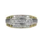 Mens 1/2 Ct. T.w. Diamond 10k Yellow Gold Ring