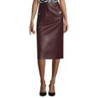 Liz Claiborne Pleather Midi Skirt - Tall