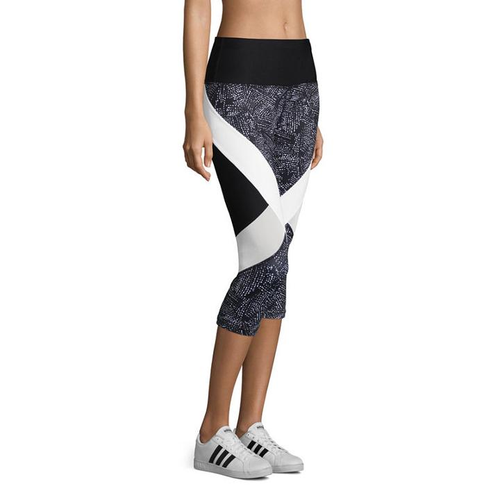 Xersion Modern Tapered Leg Performance Colorblock Capris