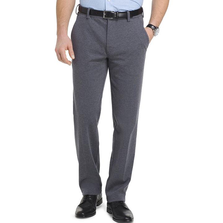 Van Heusen Flex 3x Knit Dress Pant Straight Fit Flat Front Pants