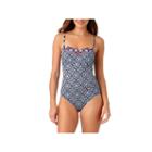 Liz Claiborne Medallion One Piece Swimsuit