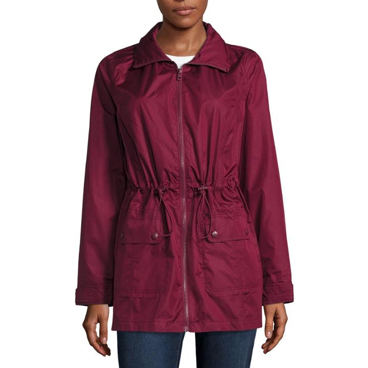 St. John's Bay Wind Resistant Water Resistant Raincoat
