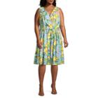 R & K Originals Sleeveless Floral Wrap Dress - Plus