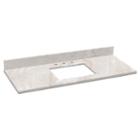 30.5-in. W 18.75-in. D Quartz Top In Beige Colorfor 3h8-in. Faucet