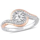 Womens 1/10 Ct. T.w. Genuine Diamond White Engagement Ring