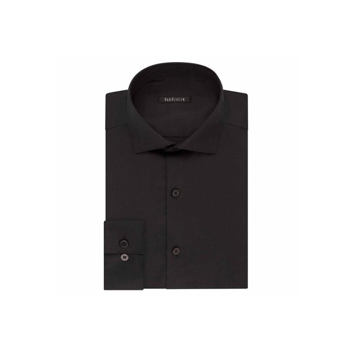 Van Heusen No-iron Lux Sateen Long Sleeve Sateen Dress Shirt - Slim