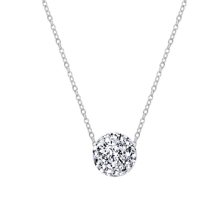 Footnotes Sterling Silver Mini Neck Test Womens Clear Sterling Silver Pendant Necklace