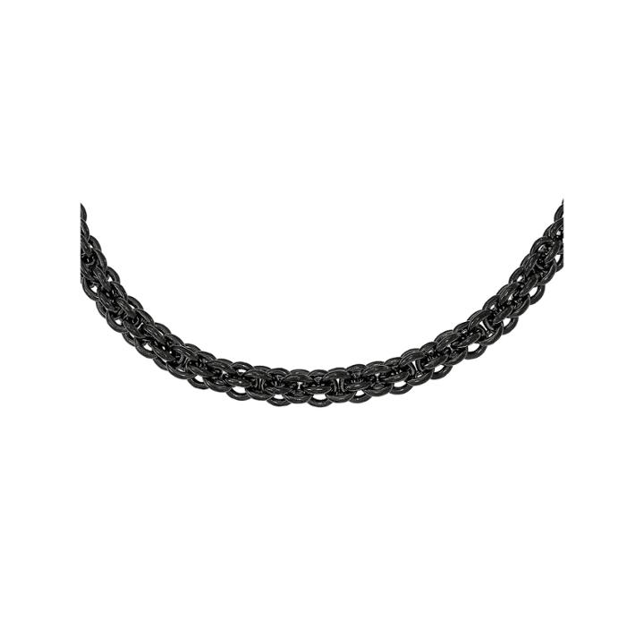 Mens Stainless Steel Black Ip-plated Chain Necklace