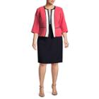 Studio 1 3/4 Sleeve Jacket Dress - Plus