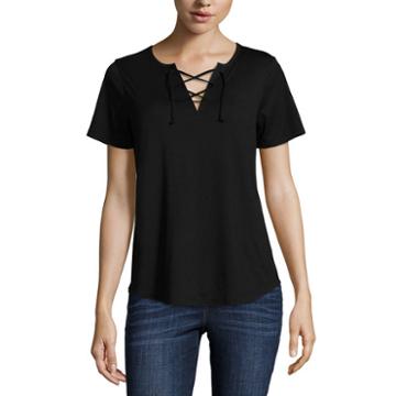 Hybrid Lace Up Tee - Juniors