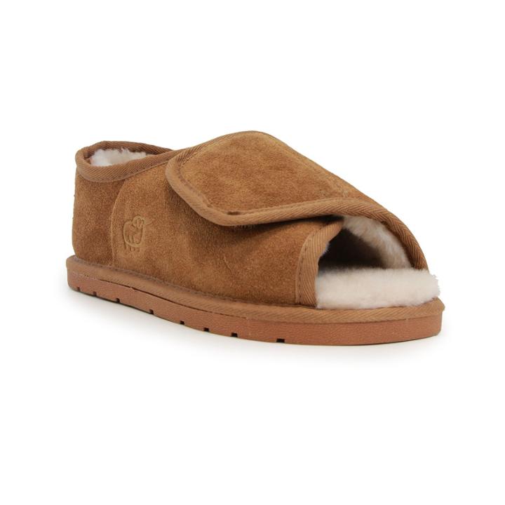 Lamo Womens Open Toe Wrap Moccasins