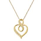 Made In Italy Womens Heart Pendant Necklace