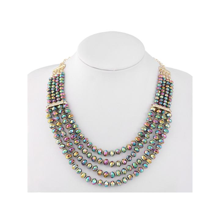 Liz Claiborne Clear Beaded Necklace