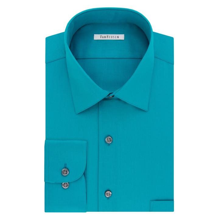 Van Heusen Long Sleeve Dobby Dress Shirt
