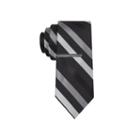 Jf J. Ferrar Patterson Stripe Tie With Tie Bar - Slim