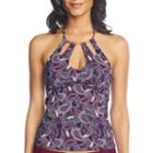 Ambrielle Paisley Triangle Swimsuit Top