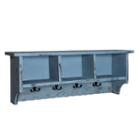 Country Cottage Coat Rack With Storage Cubbies