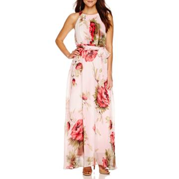 Be By Chetta B Sleeveless Floral Maxi Dress