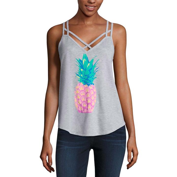 Pineapple Strappy Tank - Juniors