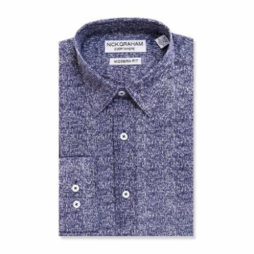 Graham And Co Graham And Co Long Sleeve Dress Shirt Long Sleeve Woven Pattern Dress Shirt