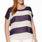 Worthington Short-sleeve Colorblock Layered Tee - Plus