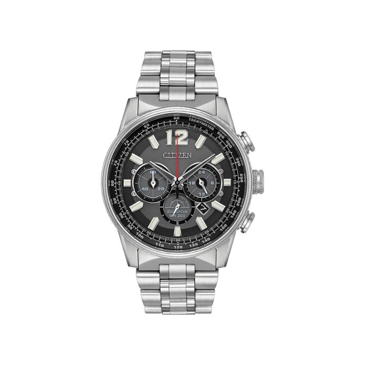Citizen Mens Silver Tone Strap Watch-ca4370-52e