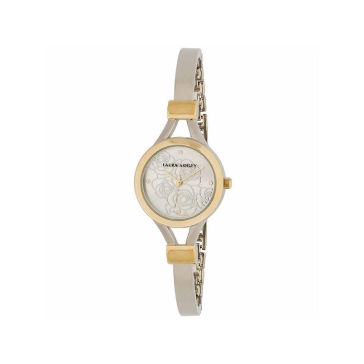 Laura Ashley Womens Two Tone Bangle Watch-la31019ttg