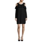 A.n.a Ruffle Cold Shoulder Sweatshirt Dress
