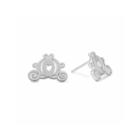 Disney Cinderella Sterling Silver Carriage Stud Earrings