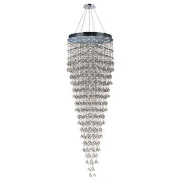 Icicle Collection 16 Light Chrome Finish And Clear Crystal Chandelier