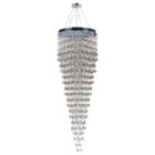 Icicle Collection 16 Light Chrome Finish And Clear Crystal Chandelier