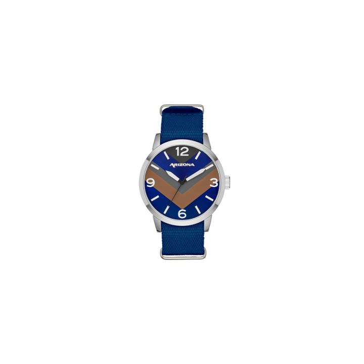 Arizona Mens Blue Strap Watch-fmdarz527