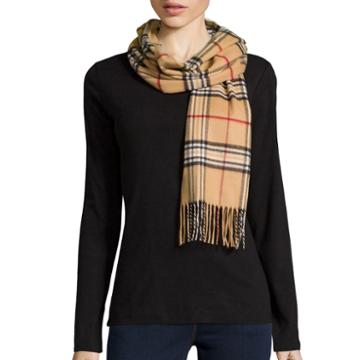 V. Fraas Plaid Scarf