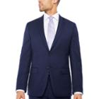 Claiborne Navy Texture Classic Fit Suit Jacket