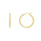 Infinite Gold 14k Gold 25mm Hoop Earrings