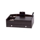Mele & Co Mens Java Finished Wooden Dresser Top Valet