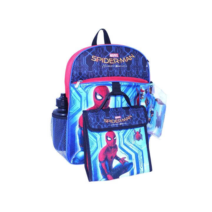 Spiderman 16 Backpack 5 Piece Set