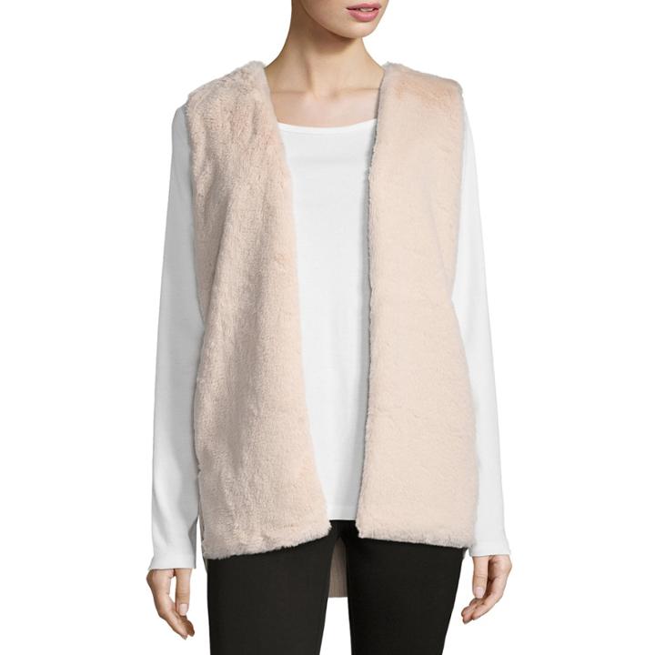 Liz Claiborne Faux Fur Vest