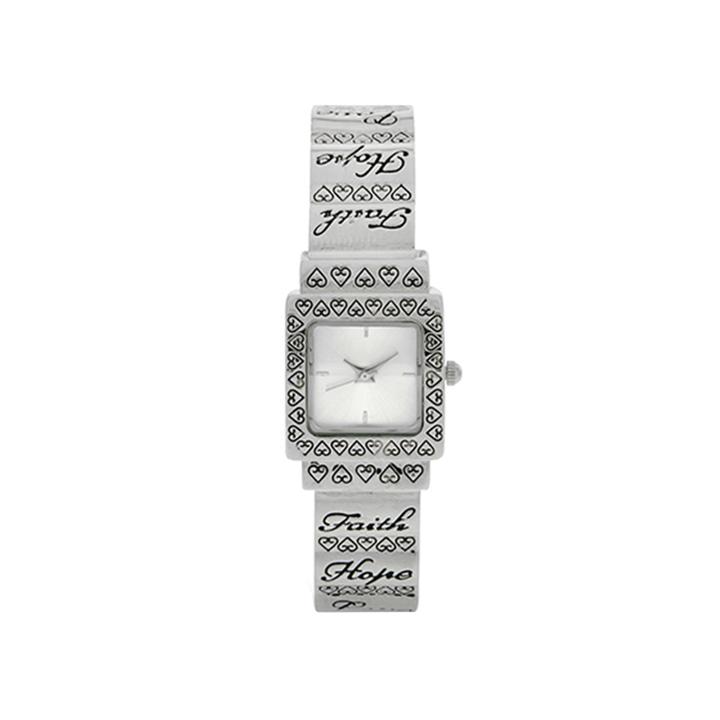 Womens Filigree Inspirational Bangle Watch