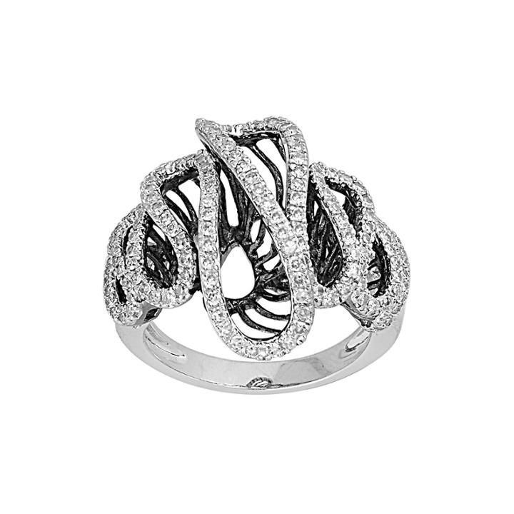 Limited Quantities 7/8 Ct. T.w. Diamond Cutout Ring