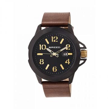 Breed Unisex Brown Strap Watch-brd7106