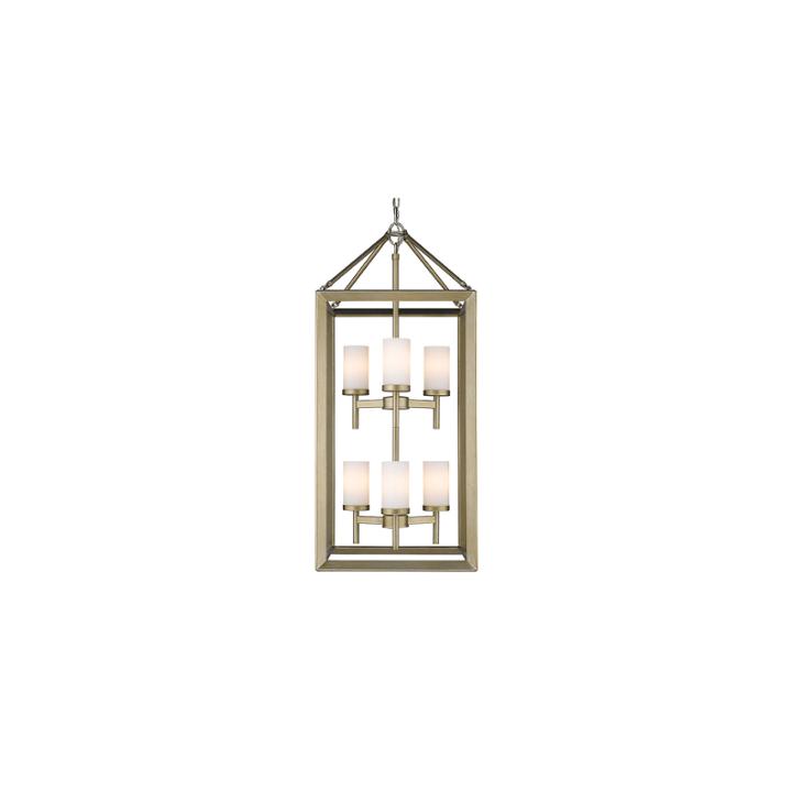 Smyth 6-light Pendant In White Gold