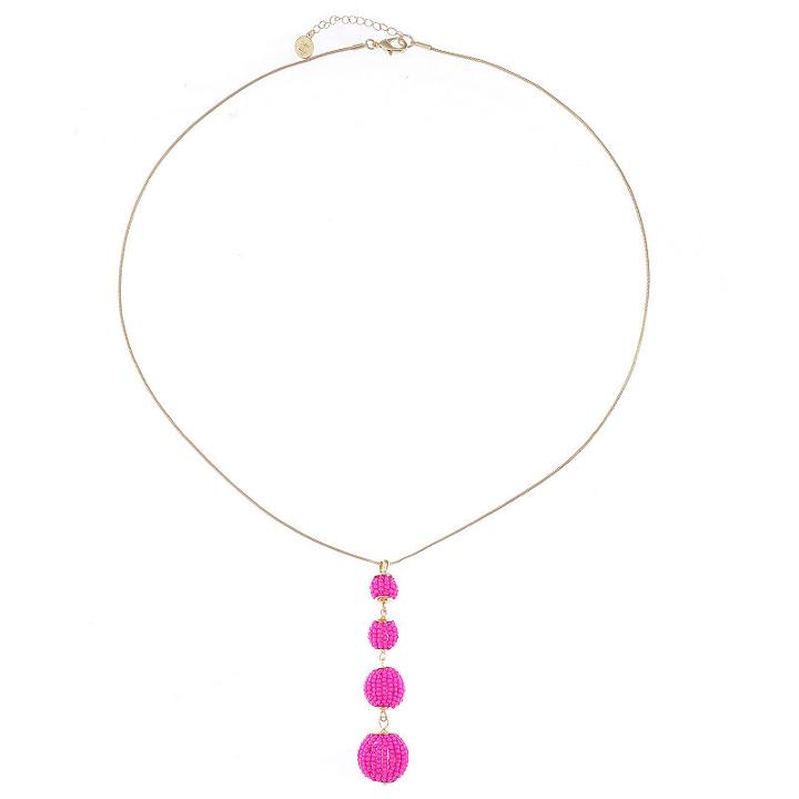 Liz Claiborne Womens Round Pendant Necklace