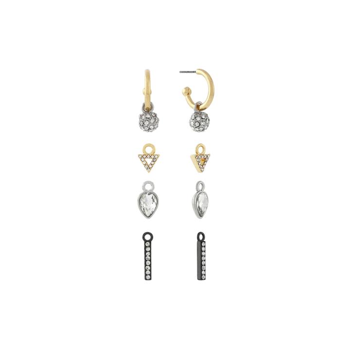 Nicole By Nicole Miller Hoop Earrings With 4-pr. Interchangeable Drops