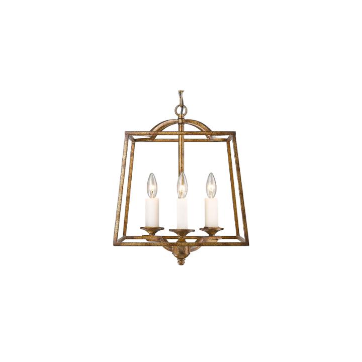 Athena 3-light Pendant In Grecian Gold Incandescent