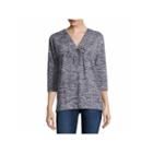 Liz Claiborne Elbow Sleeve Sweatshirt-talls